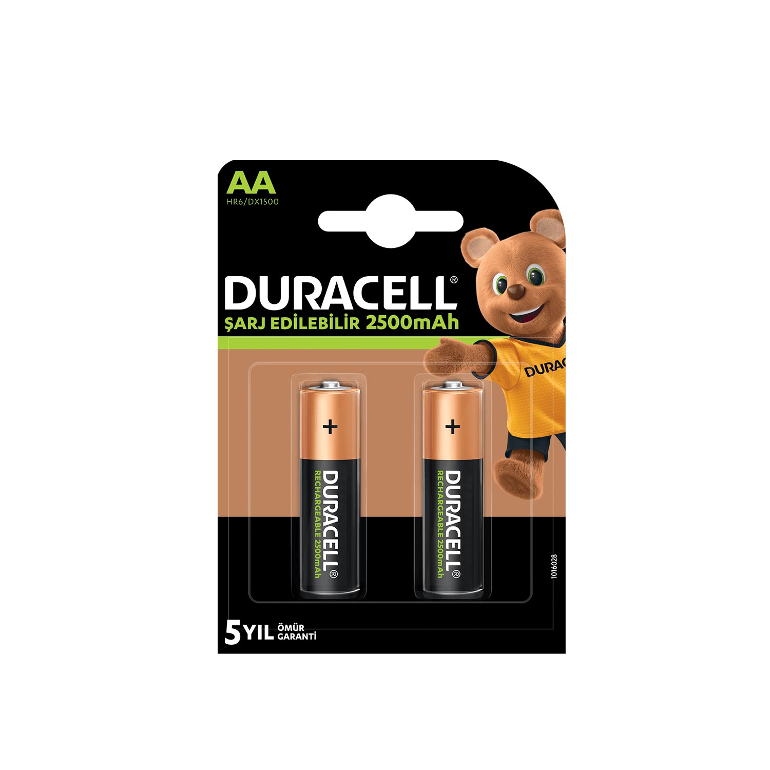 M0529-ŞARJLI PİL AA KALEM 2500MAH TEK FİYATI DURACELL